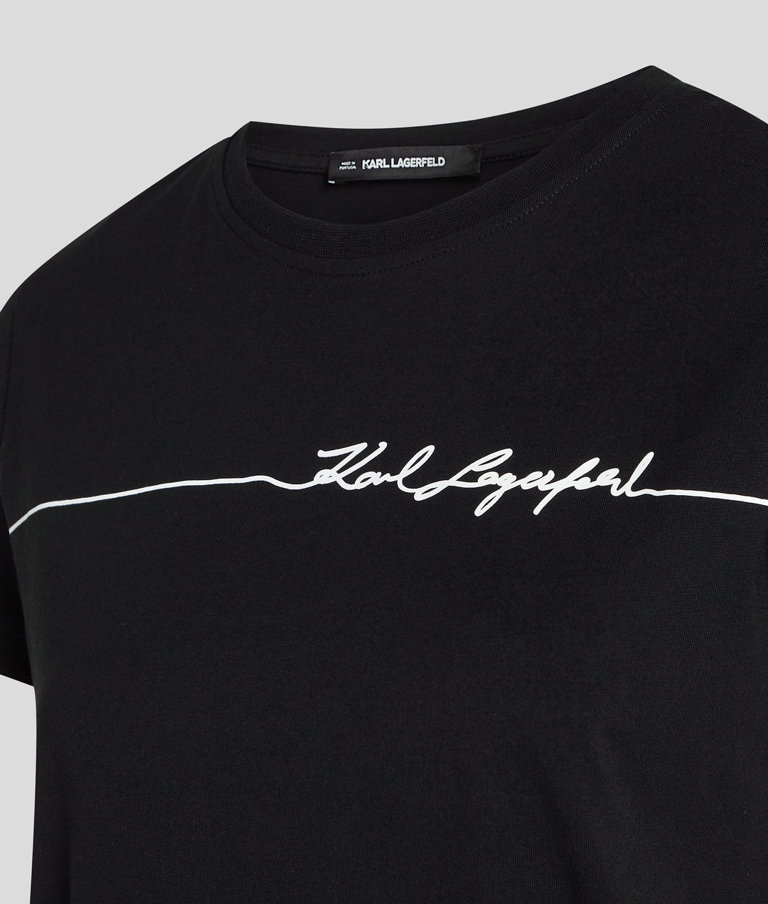 LINE SIGNATURE PRINT T-SHIRT