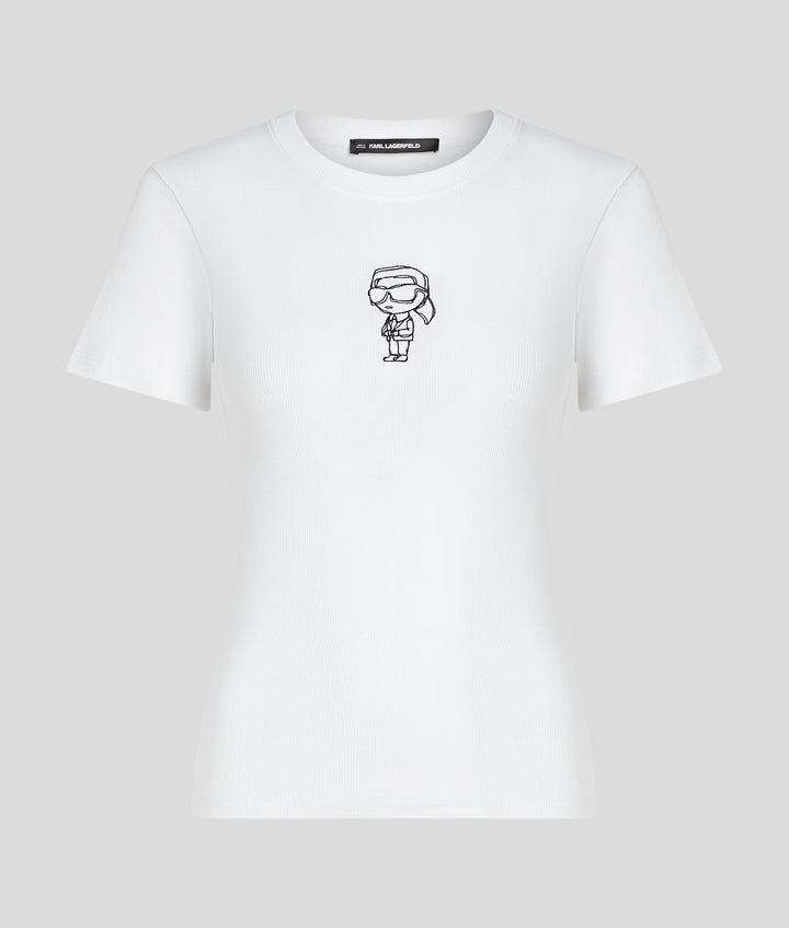 IKON SKETCH EMB RIB T-SHIRT