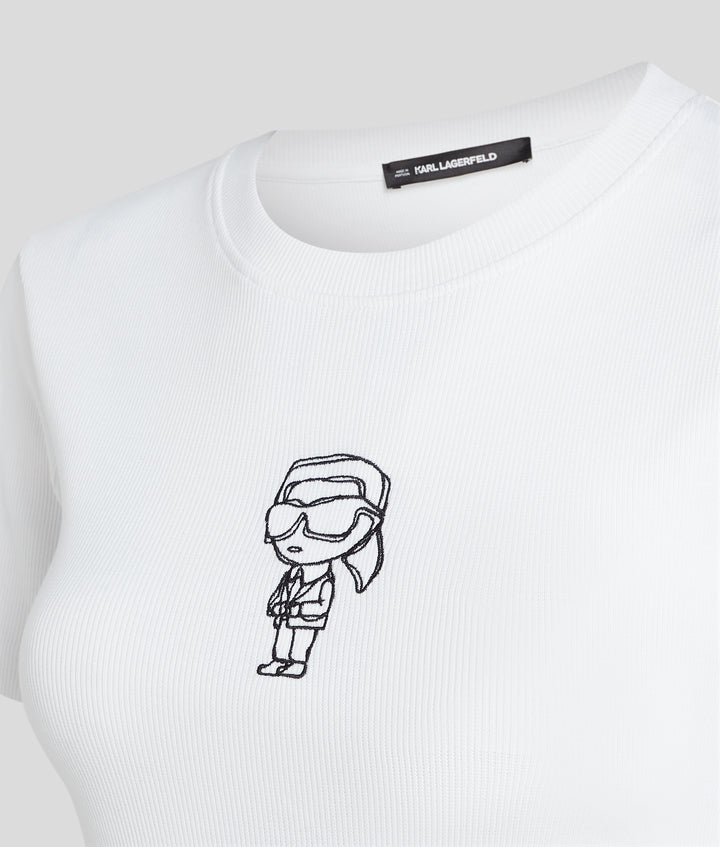 IKON SKETCH EMB RIB T-SHIRT