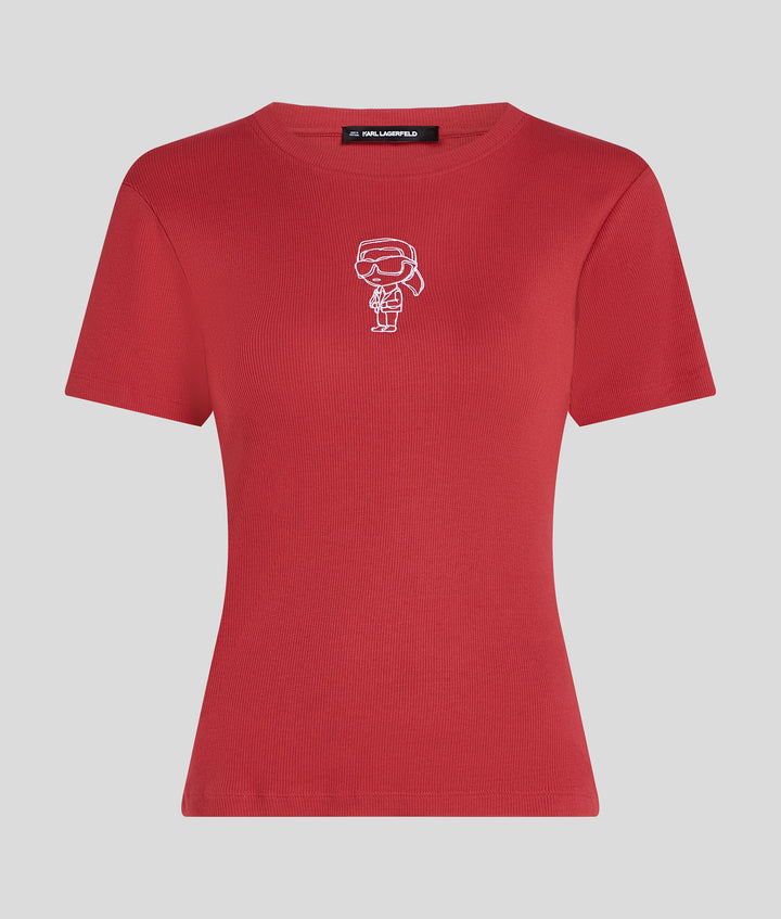 IKON SKETCH EMB RIB T-SHIRT