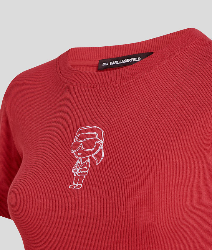 IKON SKETCH EMB RIB T-SHIRT