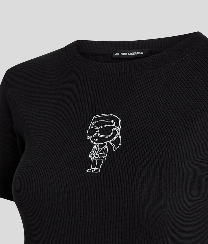 IKON SKETCH EMB RIB T-SHIRT
