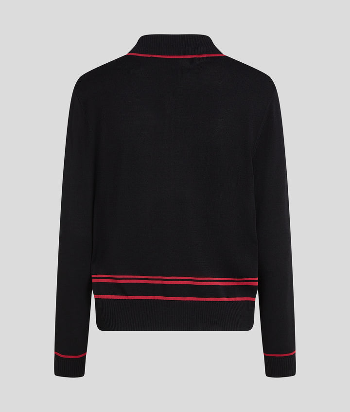 SIGNATURE ZIP UP CARDIGAN