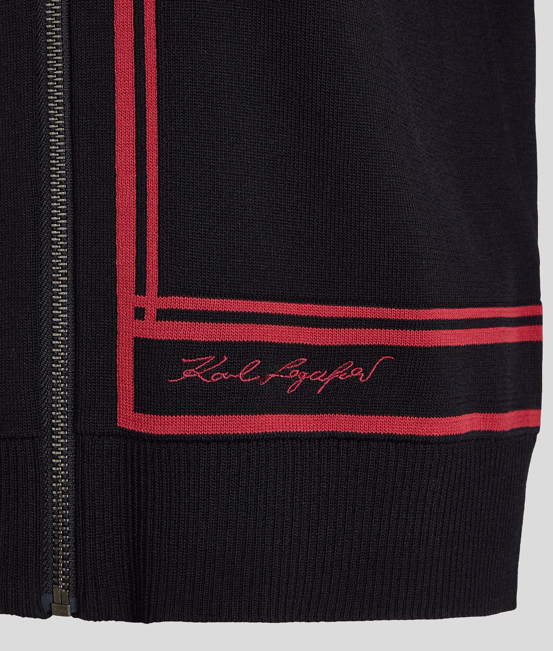 SIGNATURE ZIP UP CARDIGAN