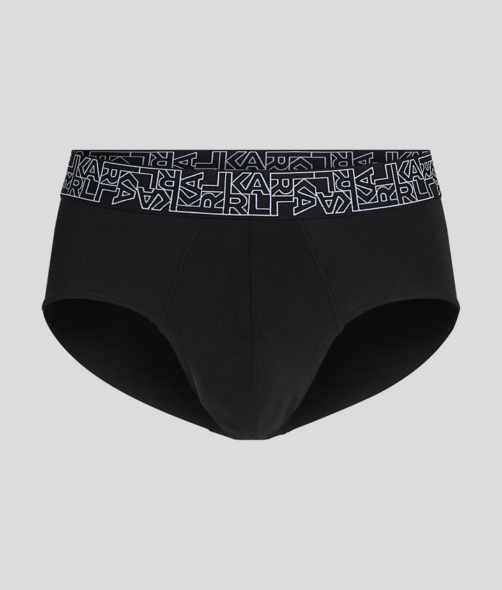 KARL BLOCK LOGO BRIEFS 3 PACK