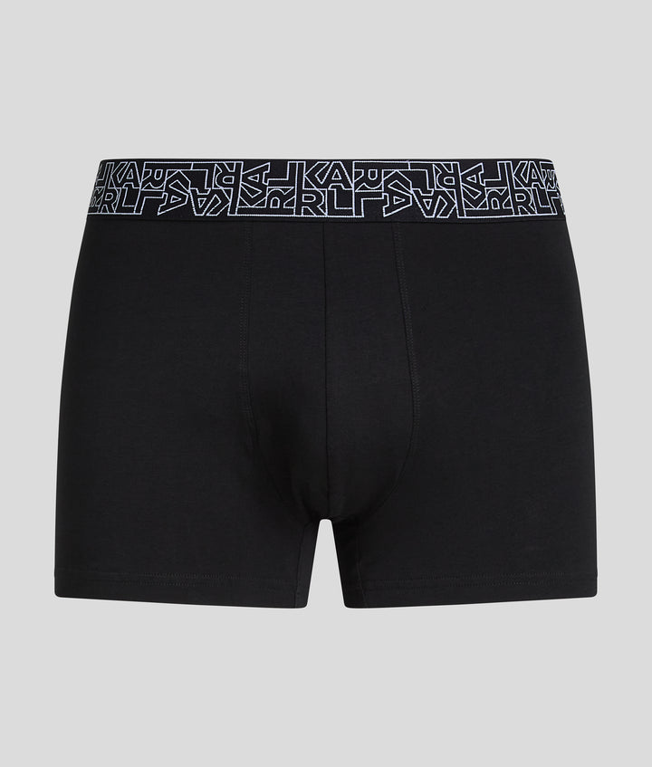 KARL BLOCK LOGO TRUNKS 3 PACK