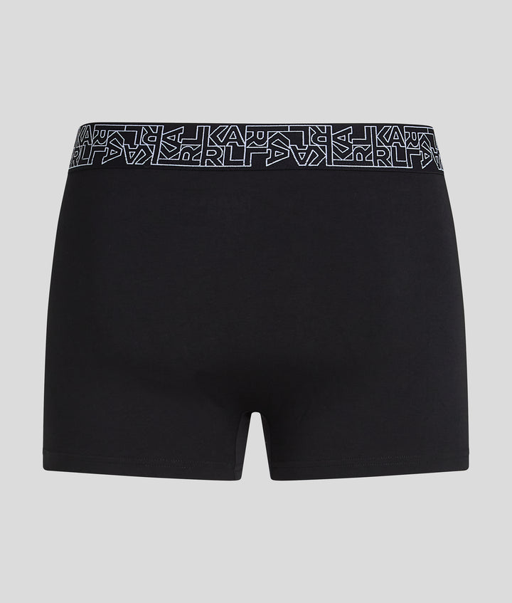 KARL BLOCK LOGO TRUNKS 3 PACK