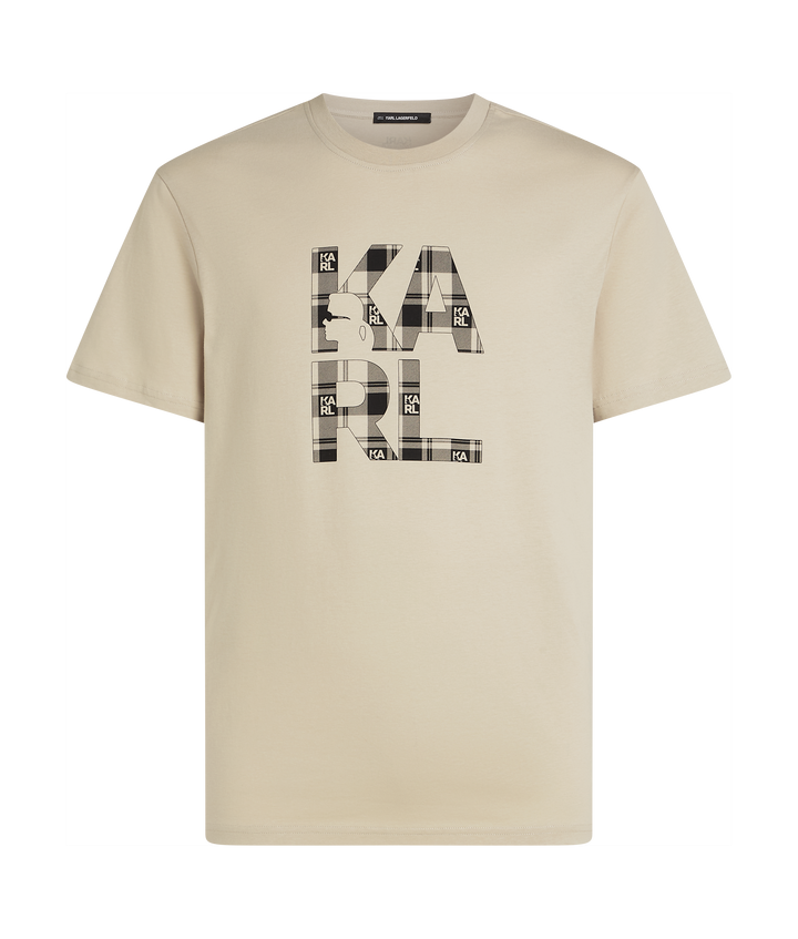 CHECK PRINT T-SHIRT
