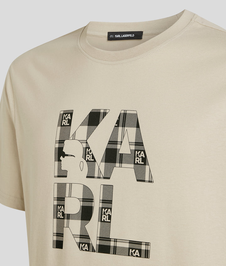 CHECK PRINT T-SHIRT