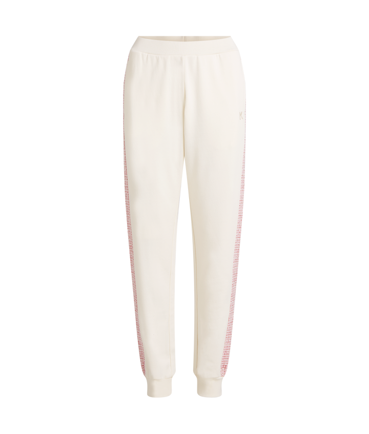 BOUCLE DETAIL SWEATPANTS