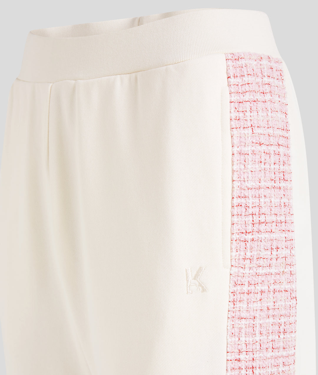 BOUCLE DETAIL SWEATPANTS