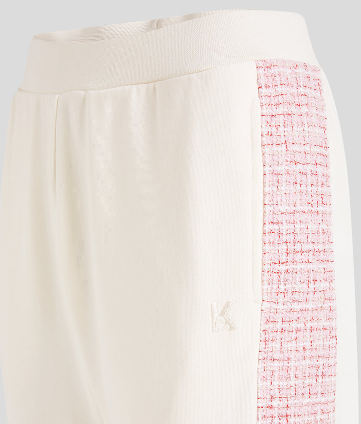 BOUCLE DETAIL SWEATPANTS
