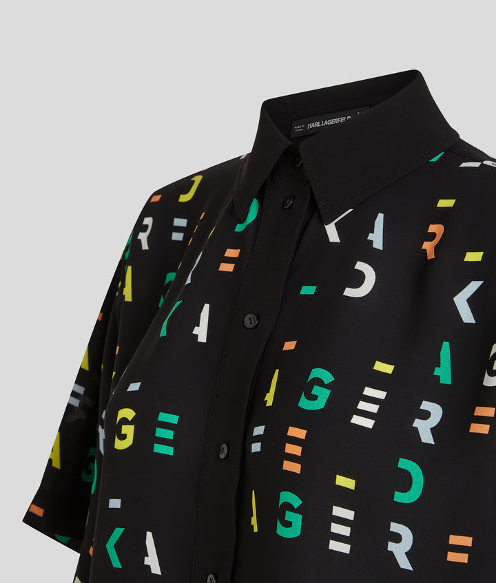 SUMMER LOGO AOP BLOUSE