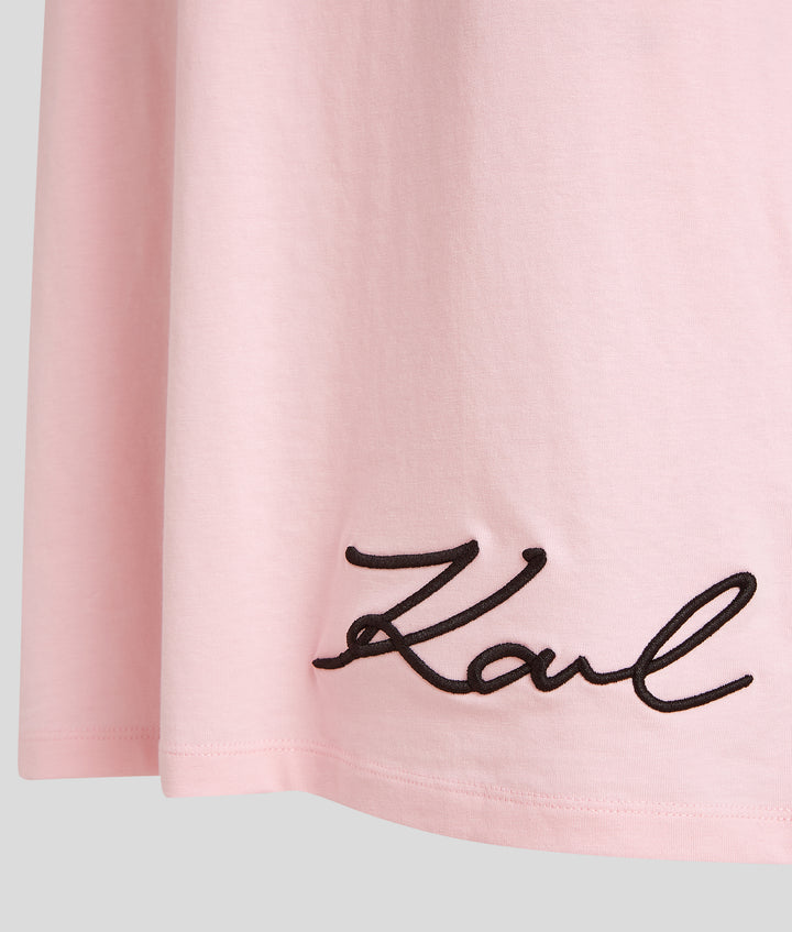 SIGNATURE EMB EDGE TEE DRESS