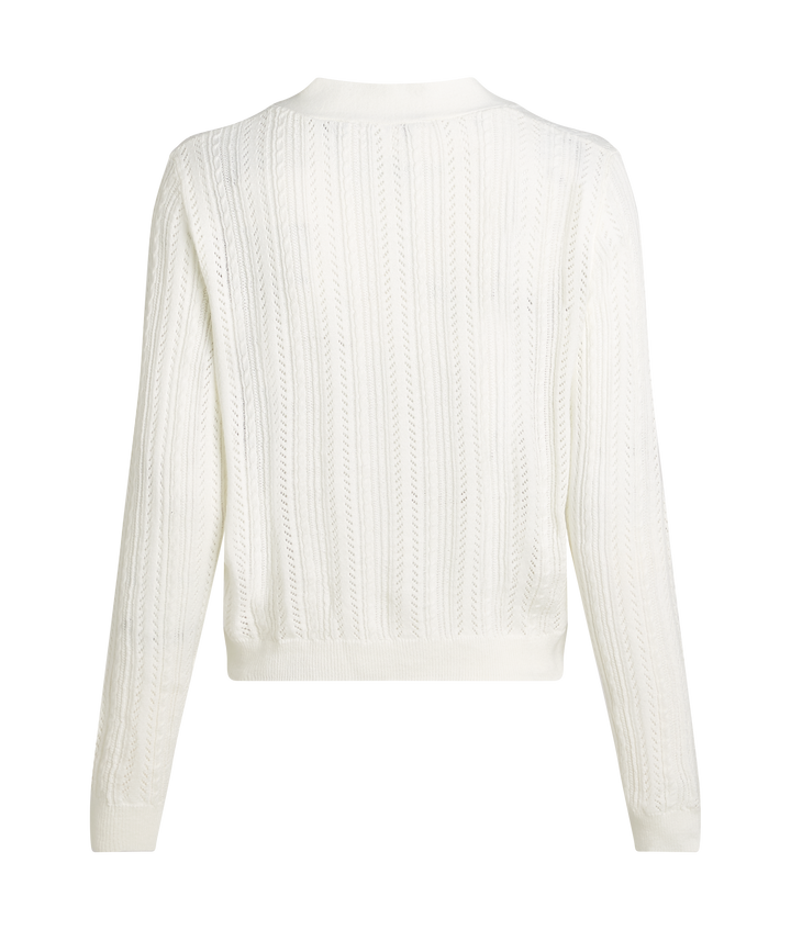LIGHT KNIT POINTELLE CARDIGAN