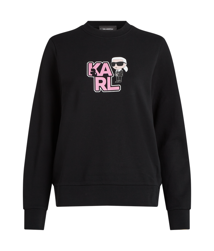 VARSITY KARL PRINT SWEATSHIRT