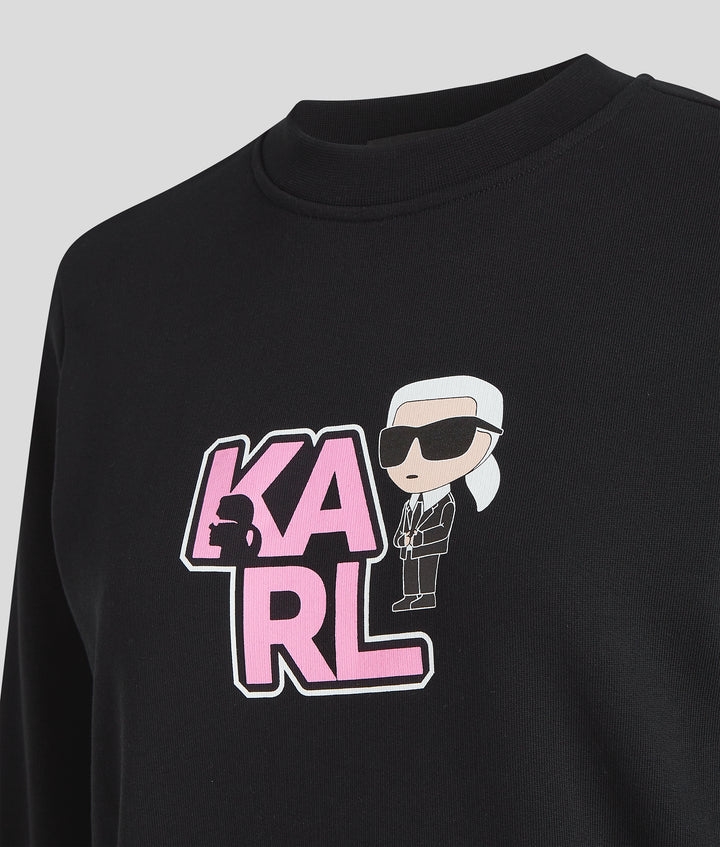 VARSITY KARL PRINT SWEATSHIRT