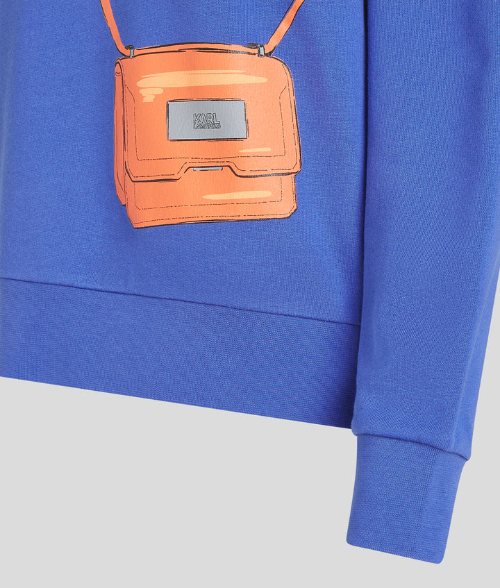 CROSSBODY BAG PRINT SWEATSHIRT