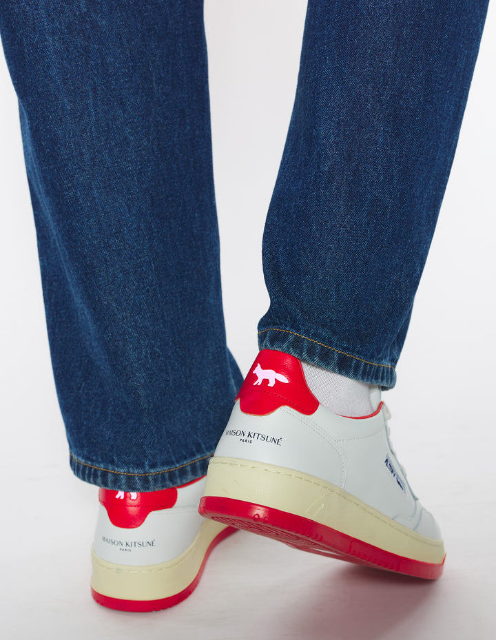 MAISON KITSUNÉ x AUTRY MEDALIST SNEAKERS WHITE/RED