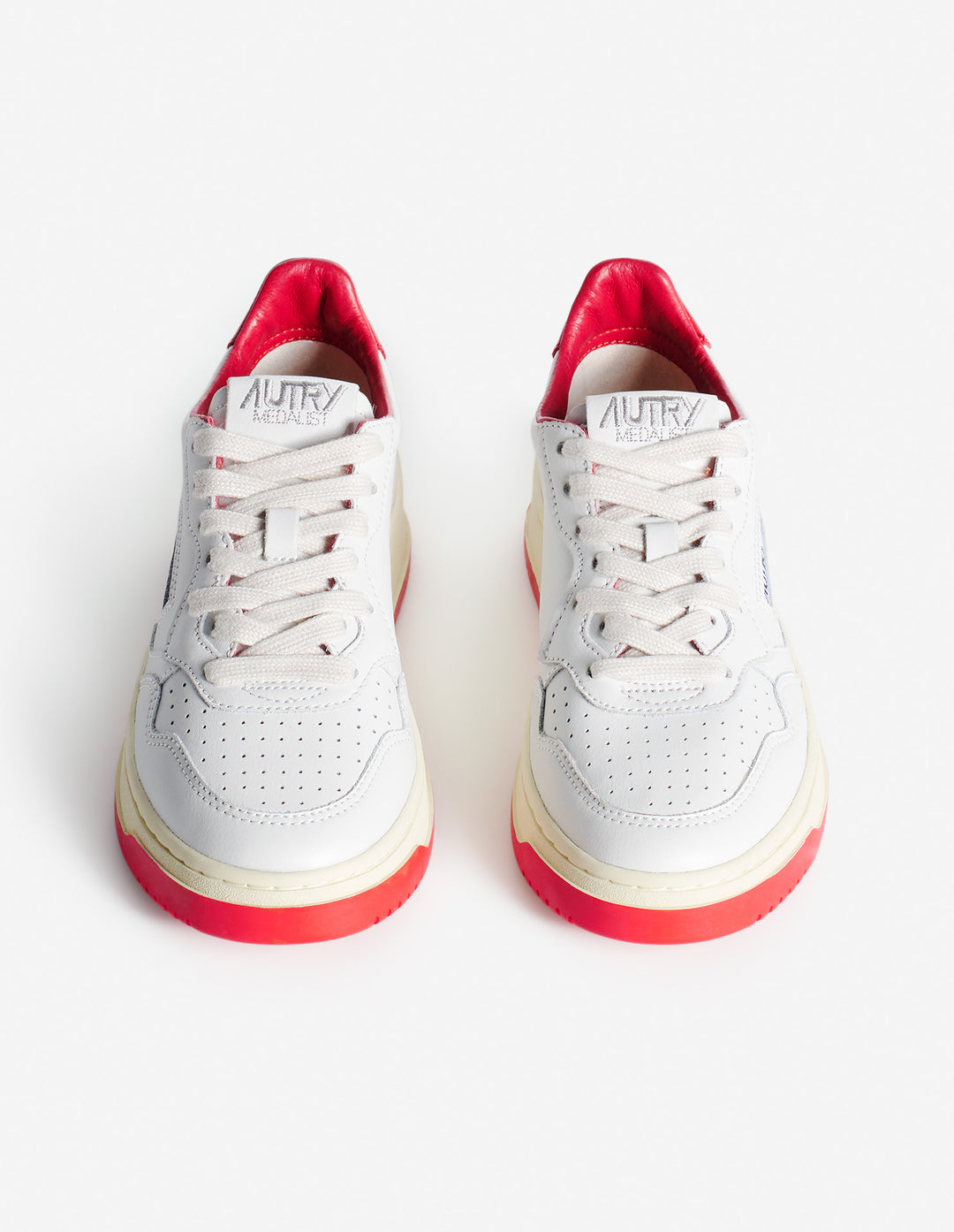 MAISON KITSUNÉ x AUTRY MEDALIST SNEAKERS WHITE/RED