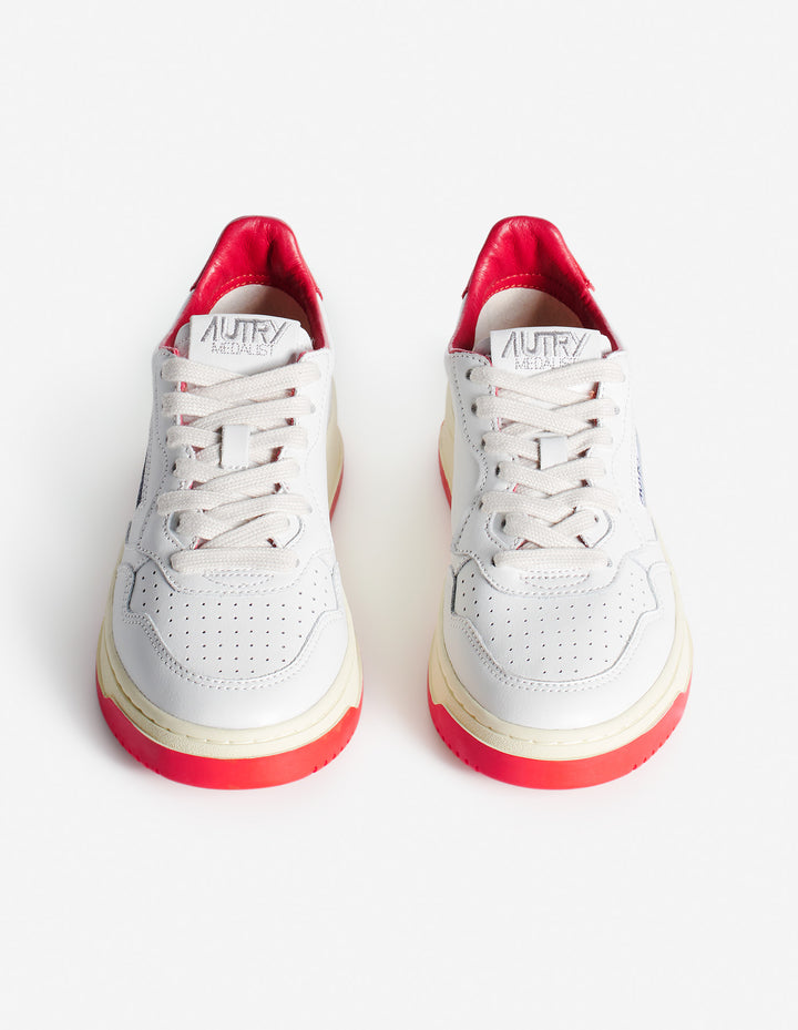 MAISON KITSUNÉ x AUTRY MEDALIST SNEAKERS WHITE/RED
