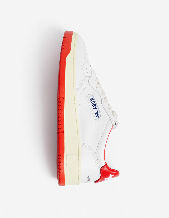 MAISON KITSUNÉ x AUTRY MEDALIST SNEAKERS WHITE/RED
