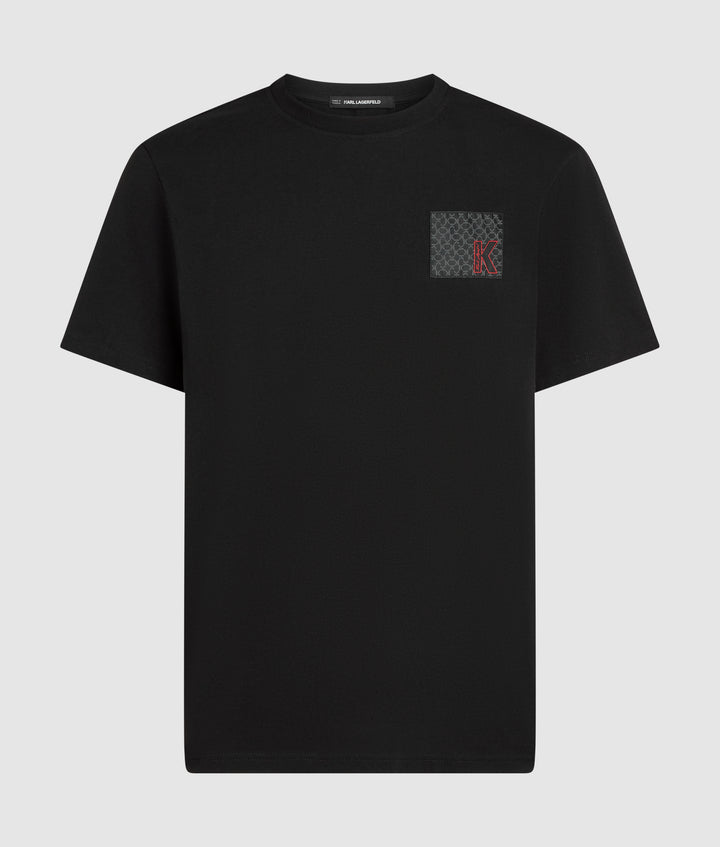 K LOGO WOVEN LABEL T-SHIRT