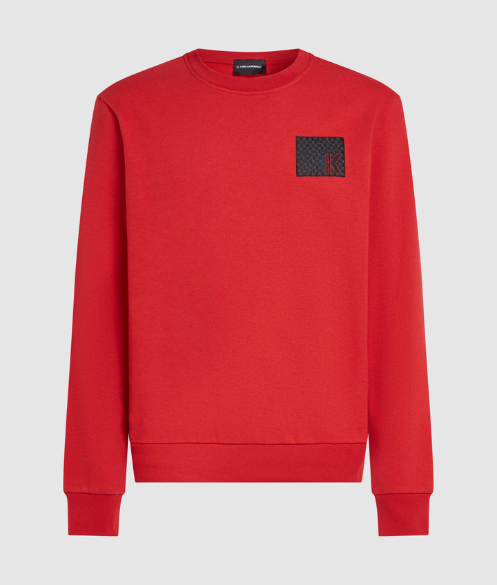 K LOGO WOVEN LABEL SWEATSHIRT