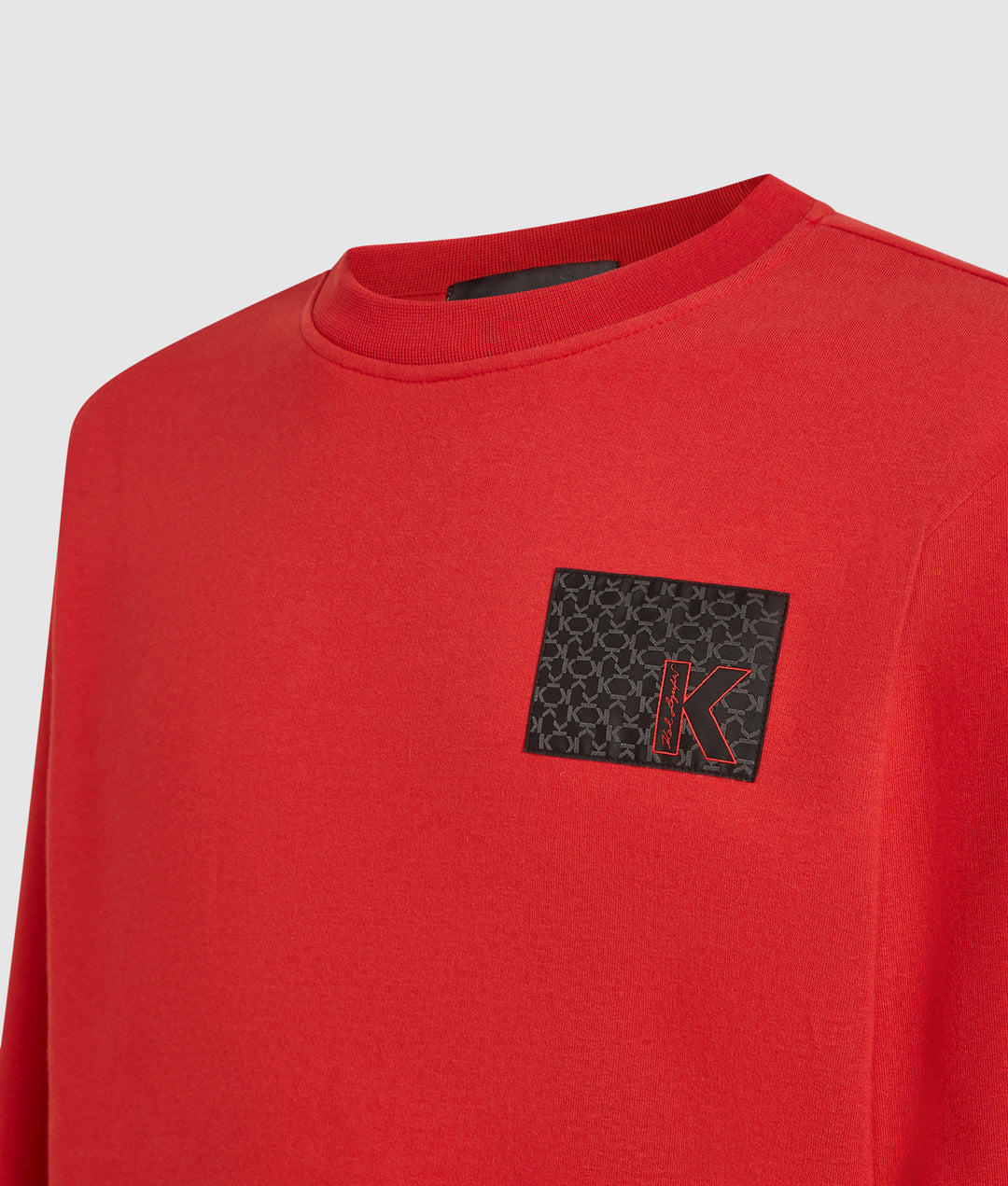 K LOGO WOVEN LABEL SWEATSHIRT