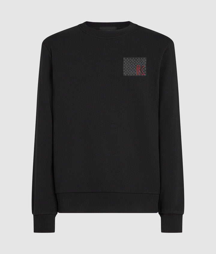 K LOGO WOVEN LABEL SWEATSHIRT