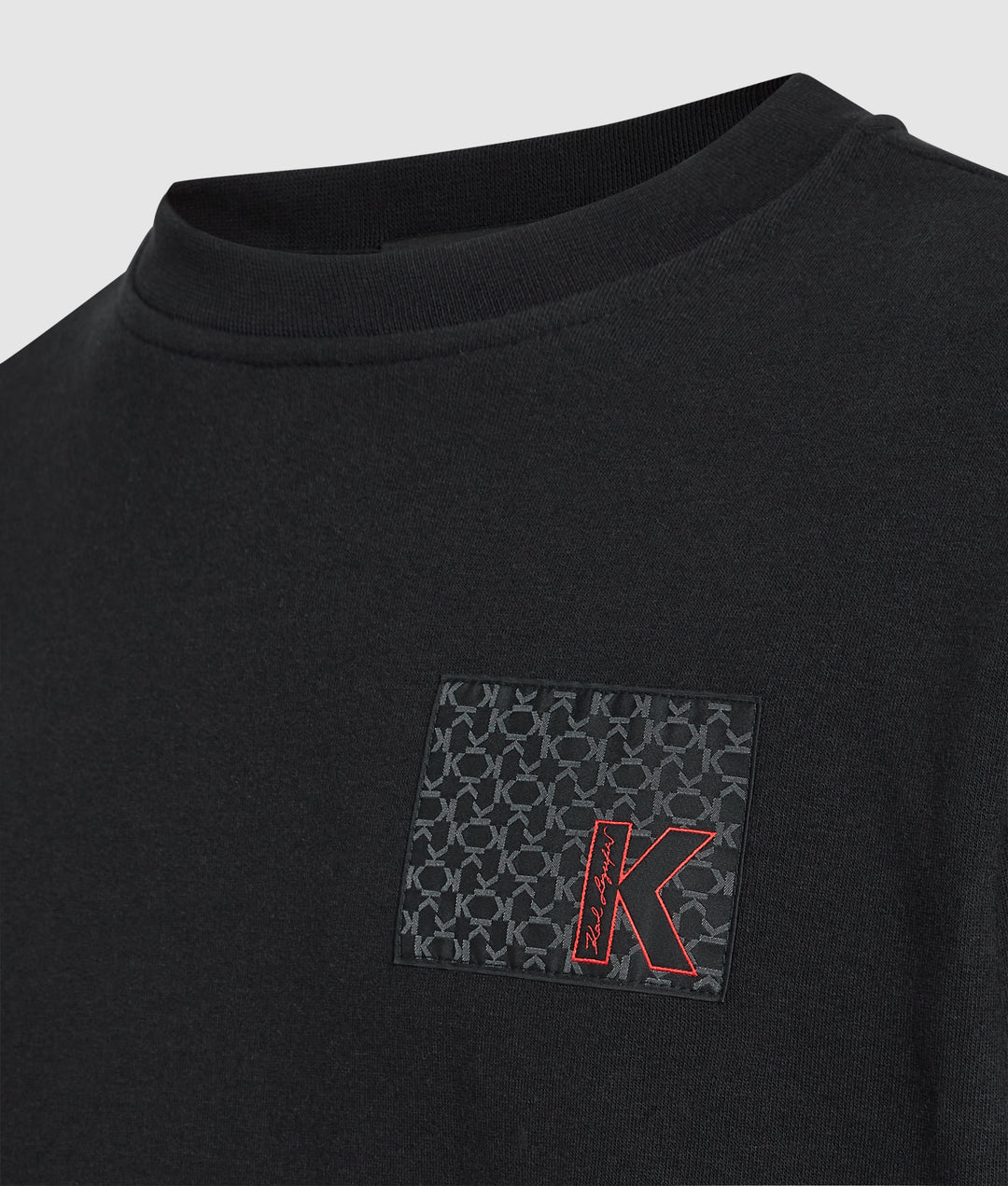 K LOGO WOVEN LABEL SWEATSHIRT