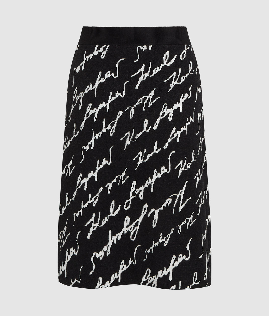 JACQUARD SIGNATURE FLARE SKIRT