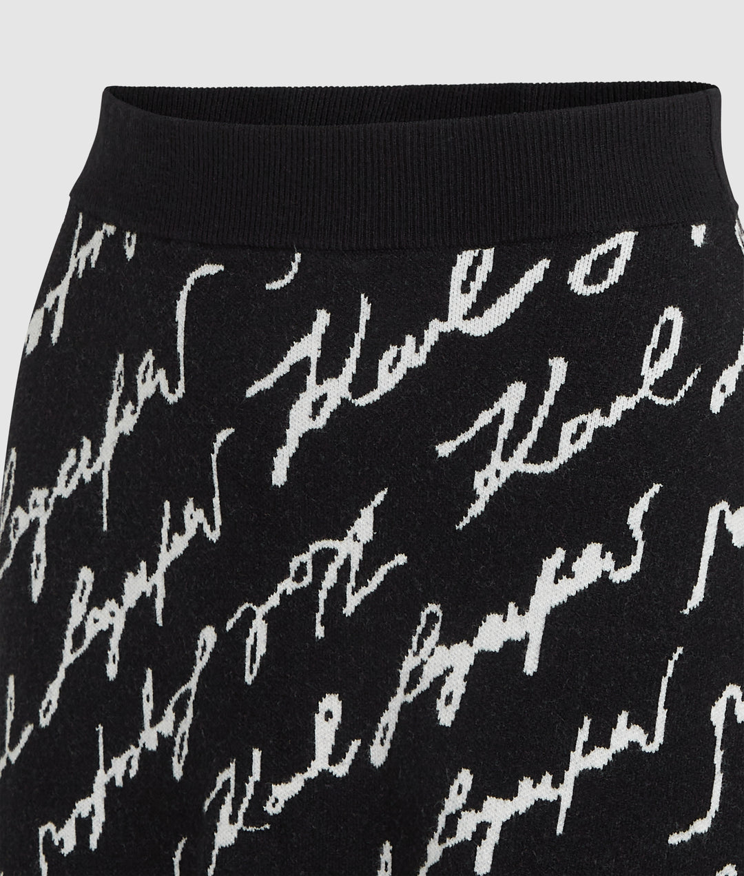 JACQUARD SIGNATURE FLARE SKIRT