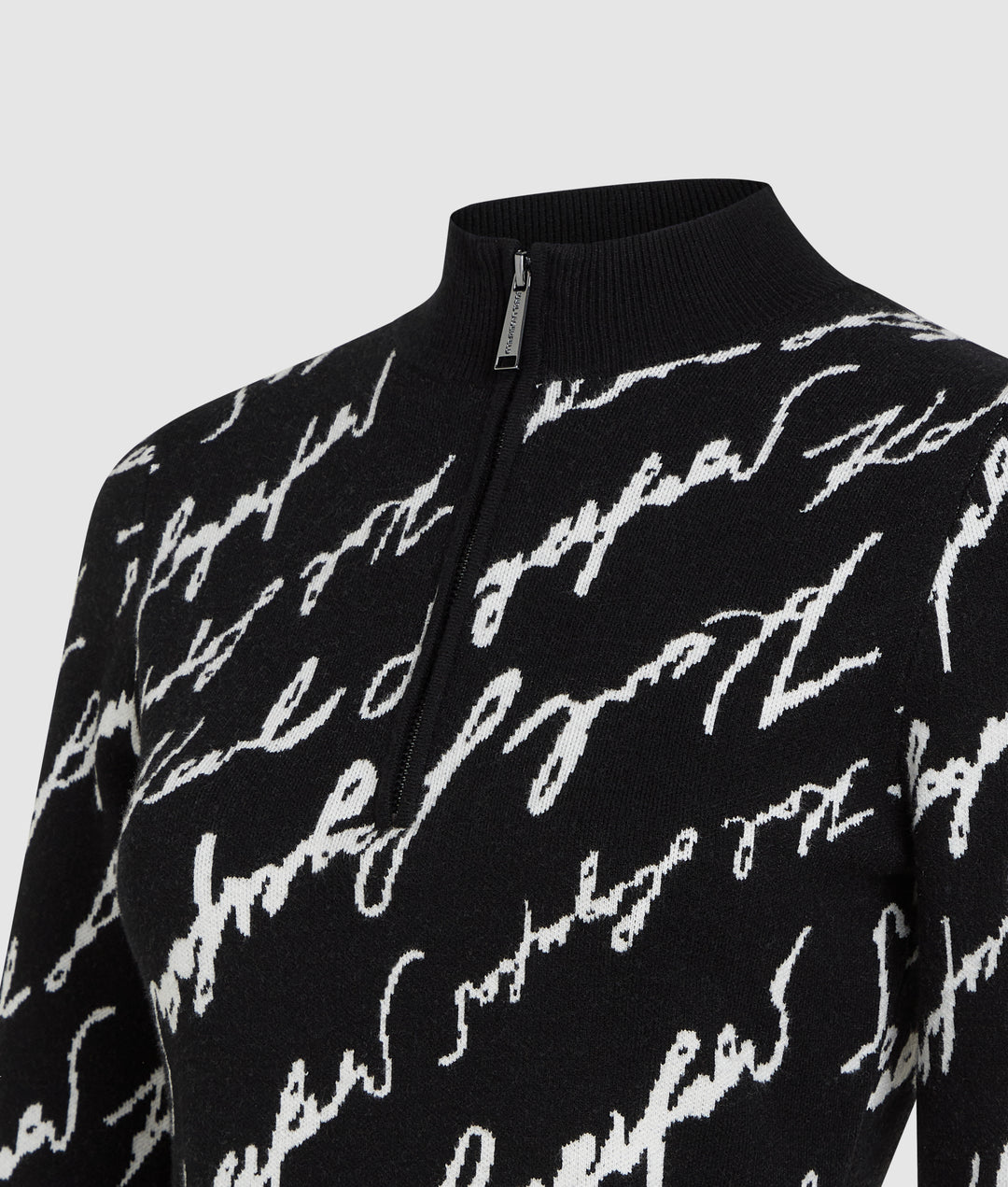 JACQUARD SIGNATURE KNIT DRESS