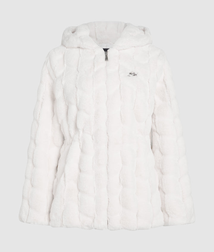 FAUX FUR HOODED JACKET