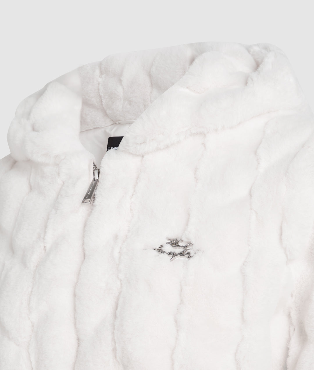 FAUX FUR HOODED JACKET