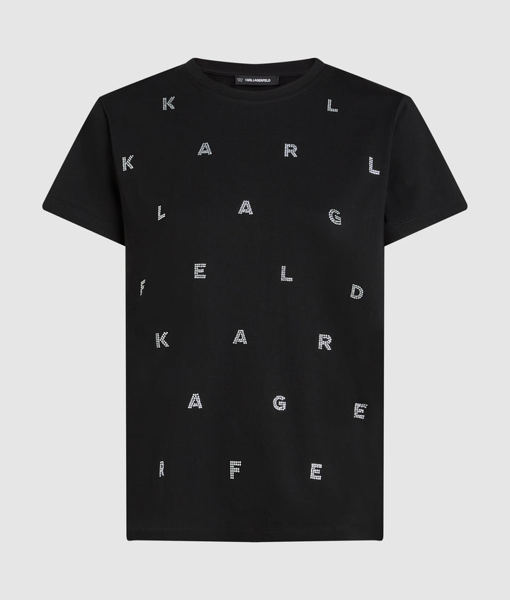 RHINESTONE AOP HVY JSY T-SHIRT