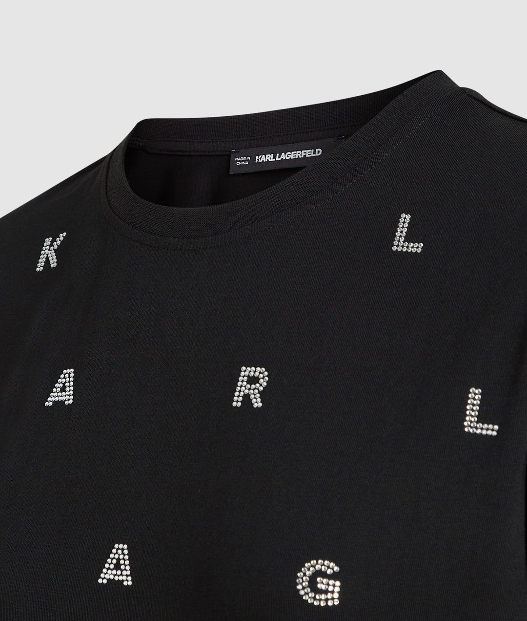 RHINESTONE AOP HVY JSY T-SHIRT