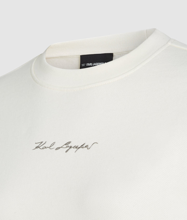 SILVER SIGNATURE SWEATSHIRT
