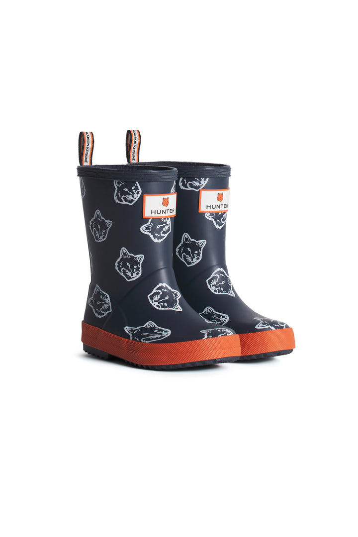 MAISON KITSUNÉ x HUNTER FOX HEADS KIDS FIRST BOOTS
