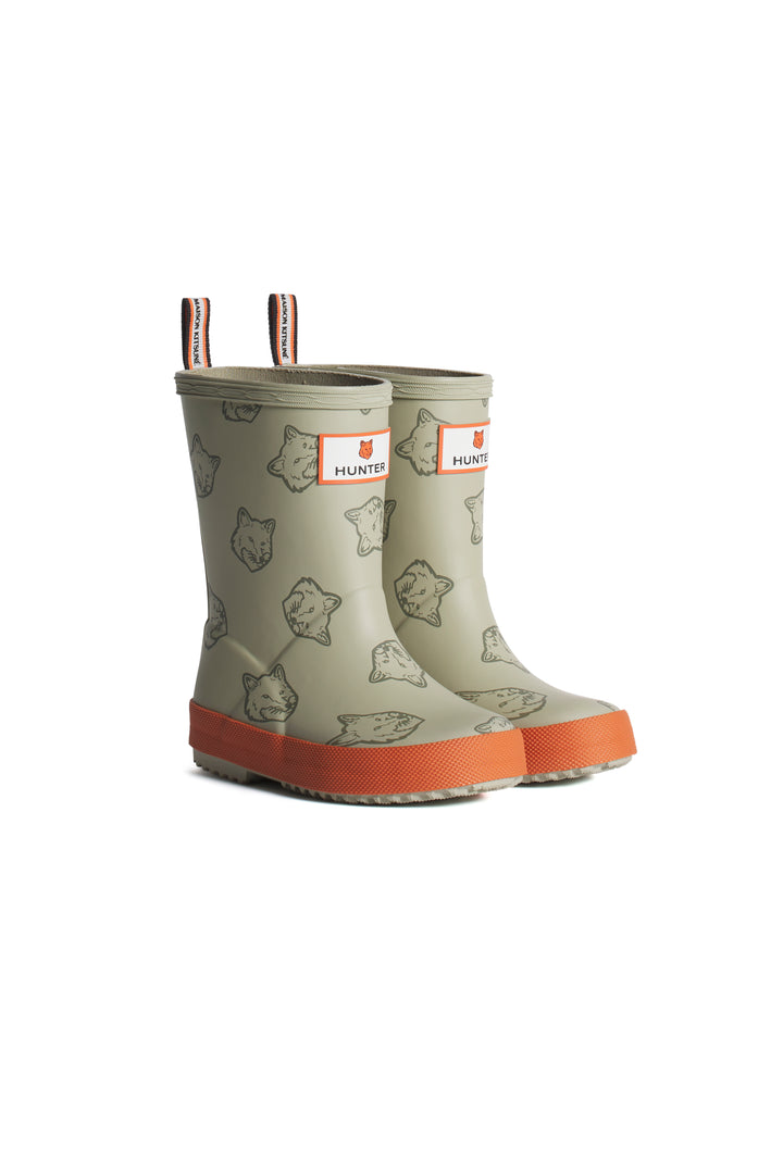 MAISON KITSUNÉ x HUNTER FOX HEADS KIDS FIRST BOOTS