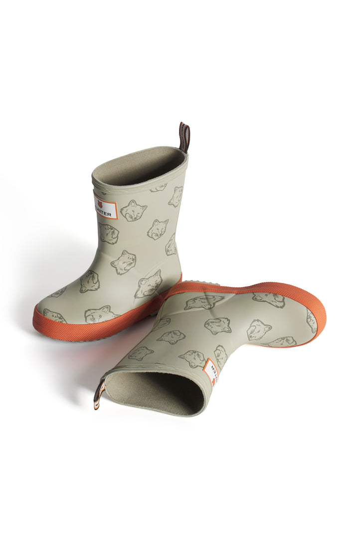 MAISON KITSUNÉ x HUNTER FOX HEADS KIDS FIRST BOOTS