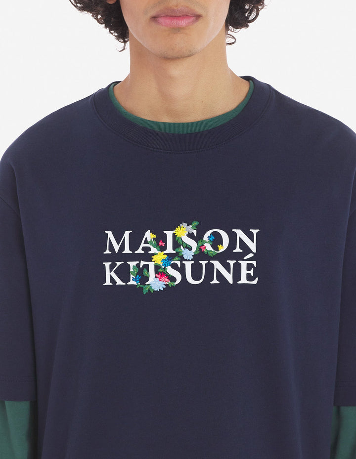 MAISON KITSUNE FLOWERS OVERSIZE TEE-SHIRT