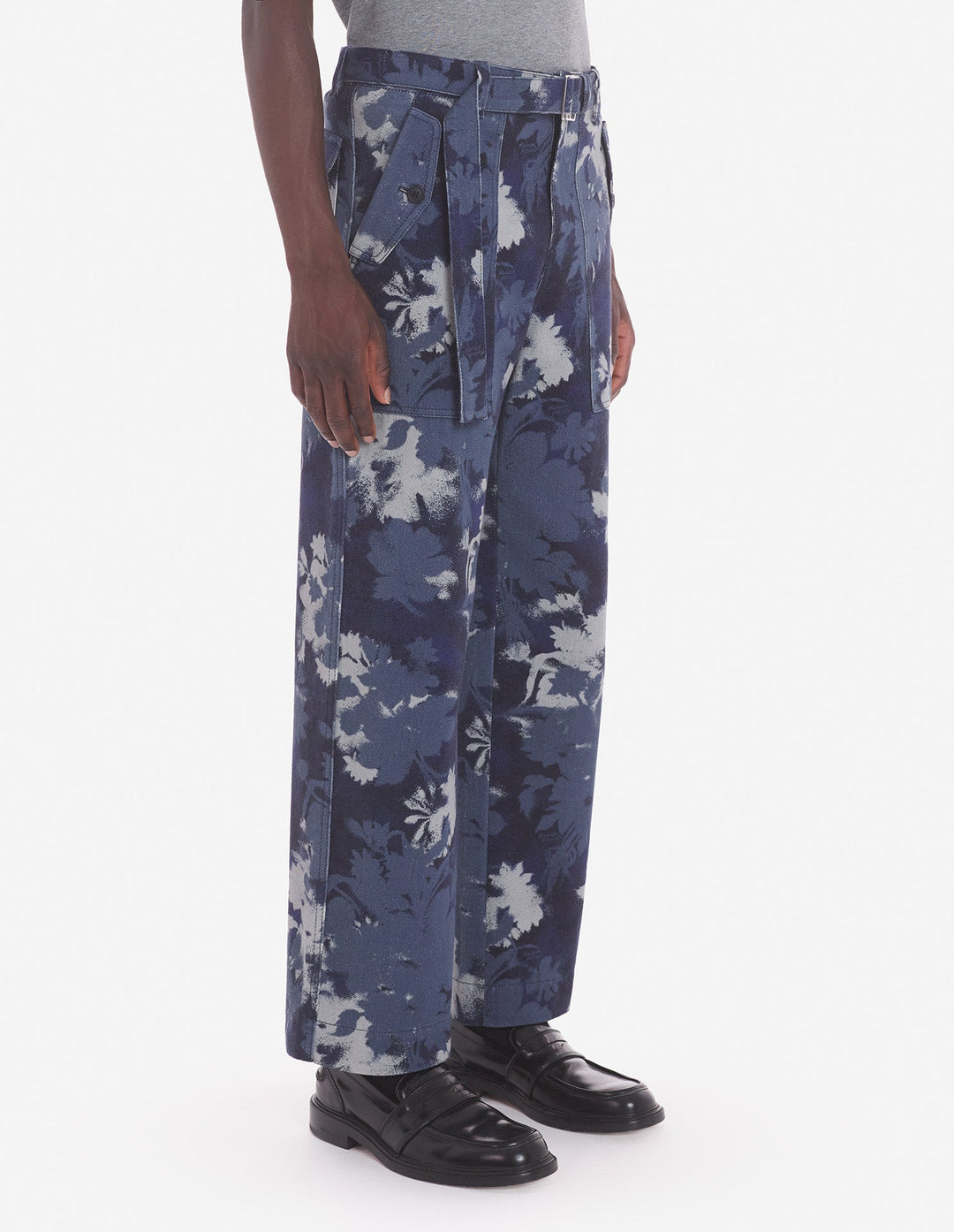 WORKWEAR PANTS IN BOUQUET CAMEO PRINTED COTTON DRI