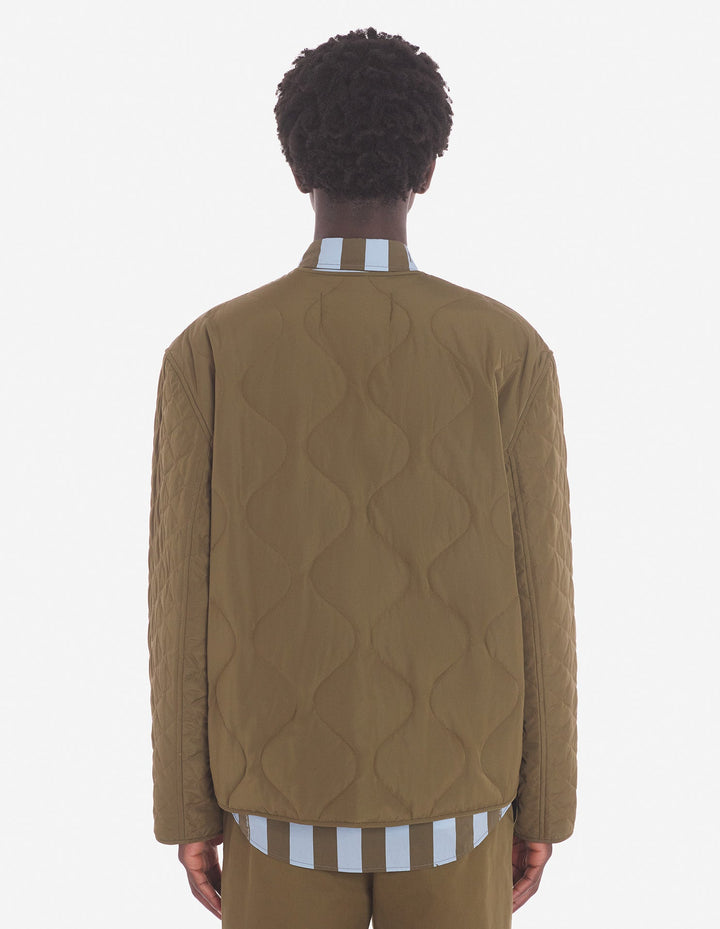 QUILTED BLOUSON IN NYLON WITH INSTITUTIONAL FOX HE
