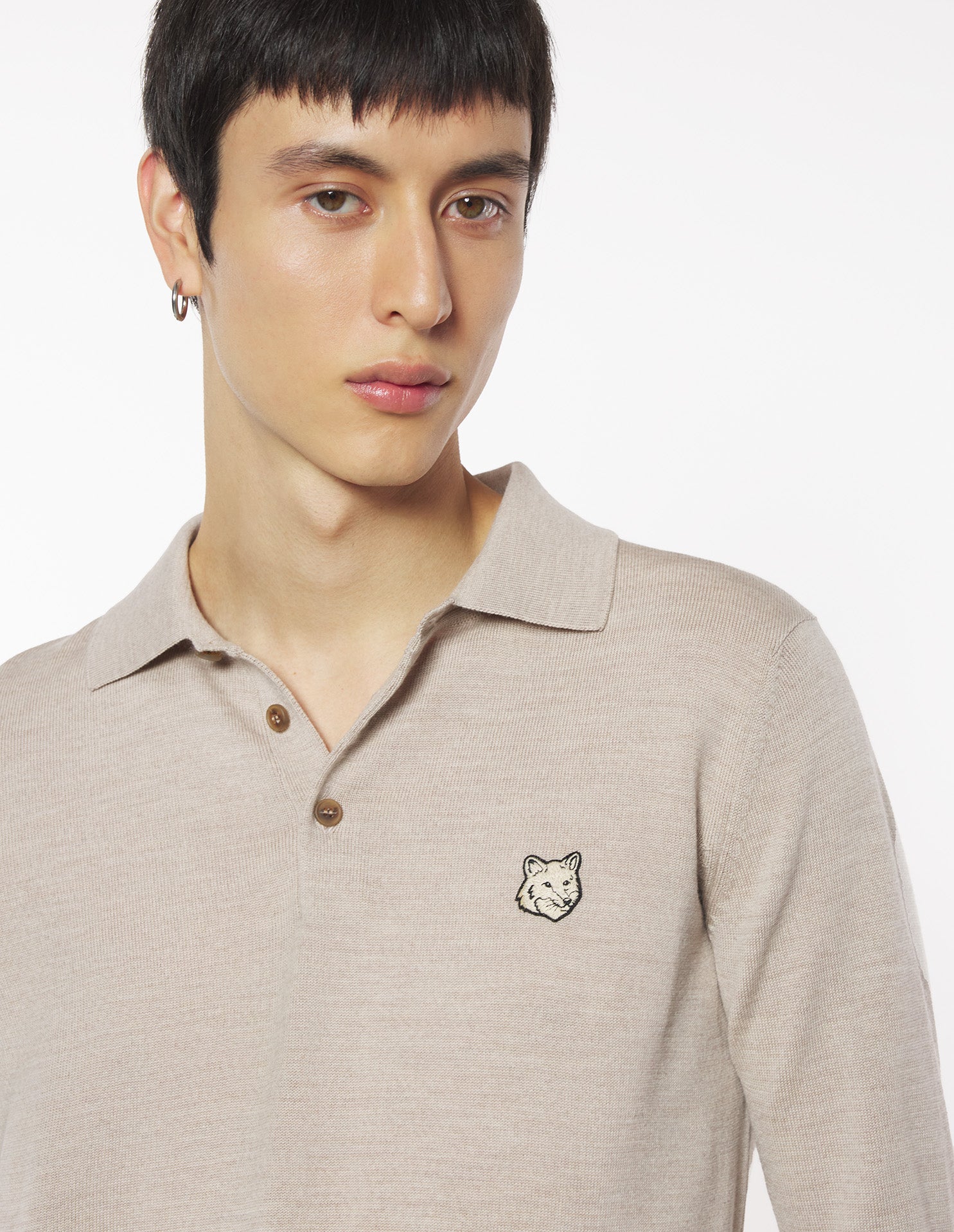 トップス Maison Kitsune BOLD FOX HEAD PATCH POLO Maison Kitsuné Bold Fox Head Patch Comfort Polo | Shopbop