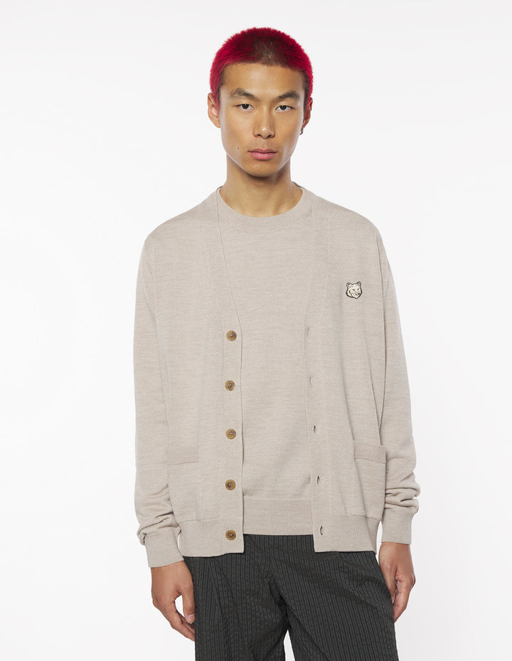 BOLD FOX HEAD PATCH REGULAR CARDIGAN