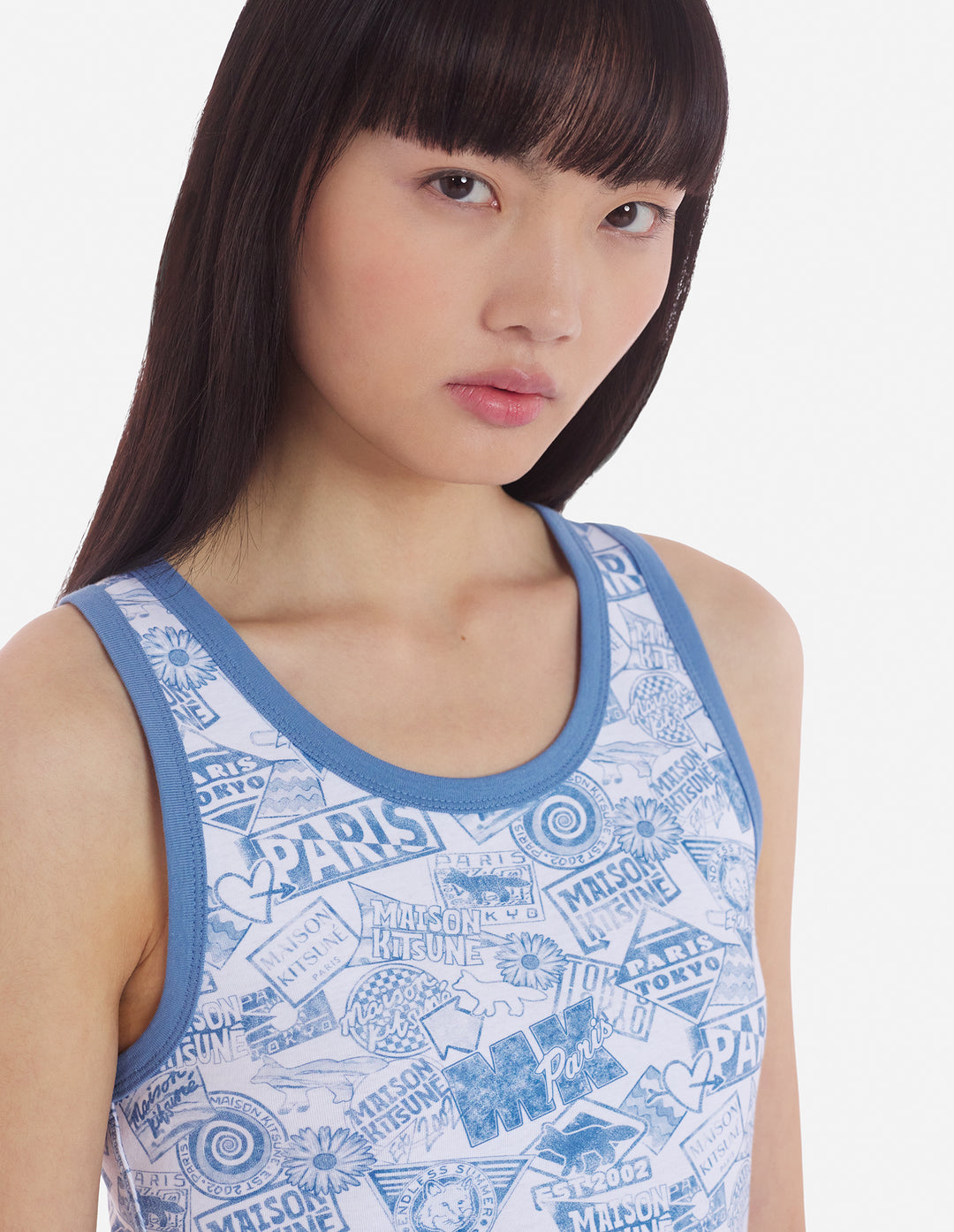 SURF COLLAGE ALL-OVER TANK TOP