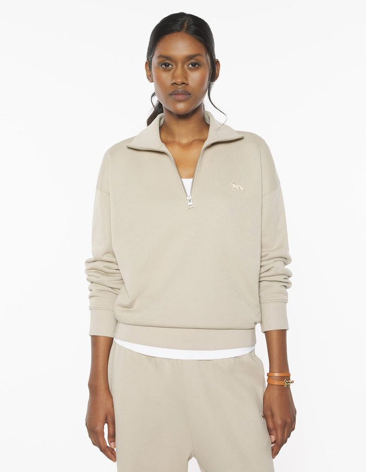 BABY FOX HALF ZIP SWEATSHIRT