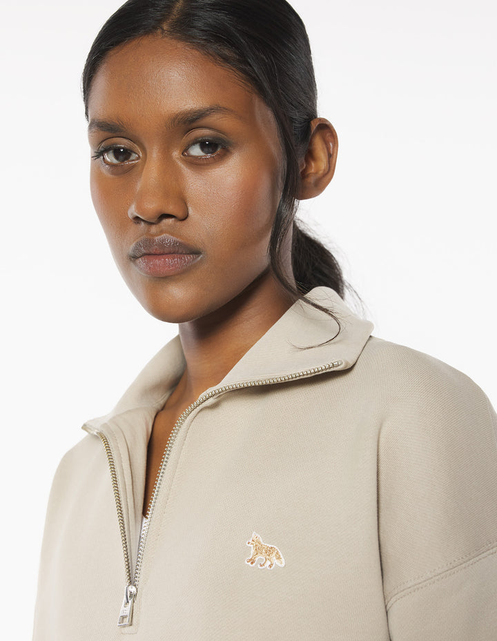 BABY FOX HALF ZIP SWEATSHIRT
